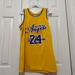 NBA Yellow & Purple "City of Angels" #24 Basketball Jersey
